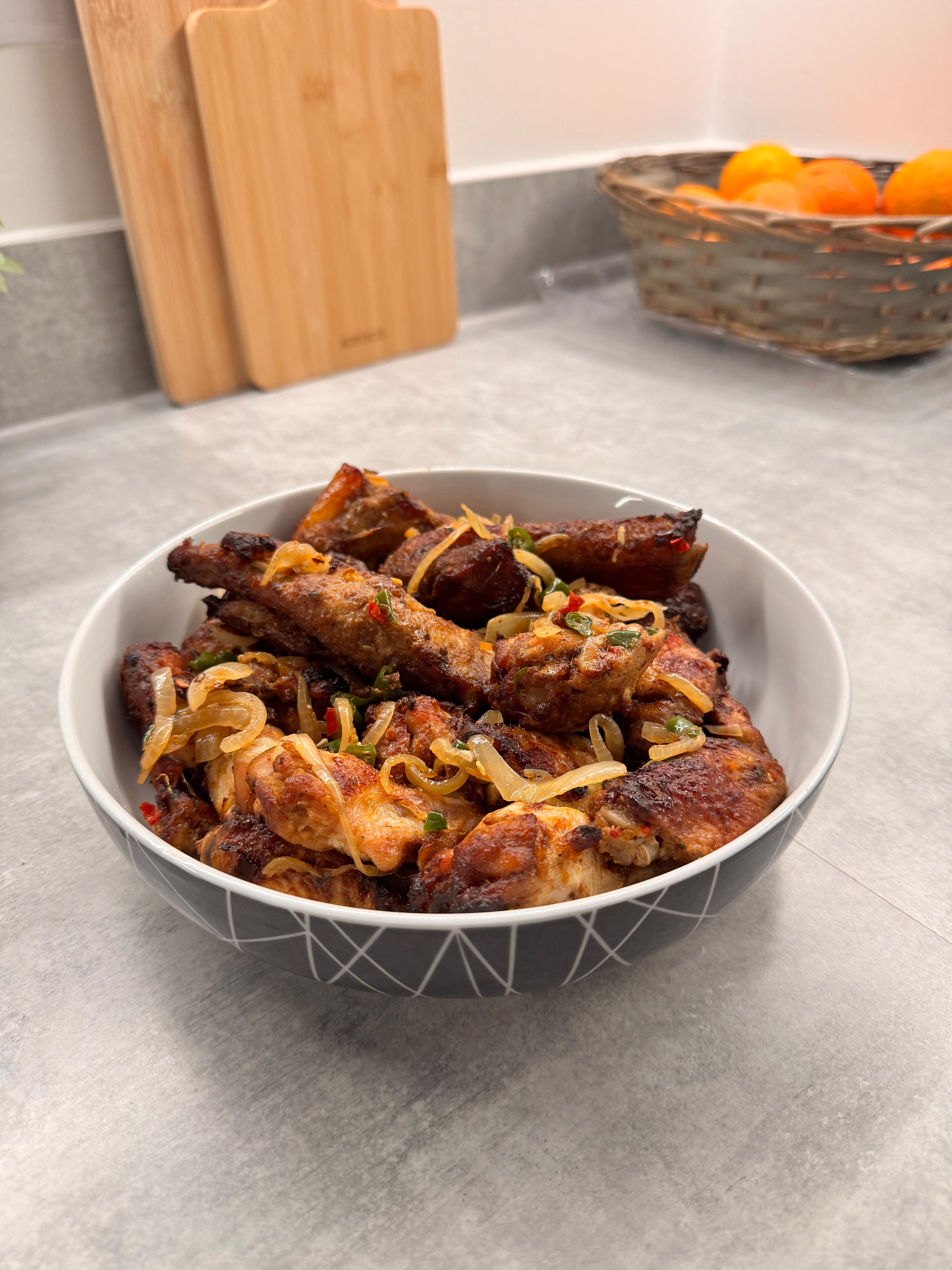 Onion-glazed Wings